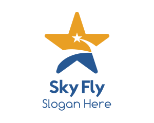 Sky Shooting Star logo design