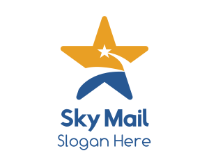 Sky Shooting Star logo design