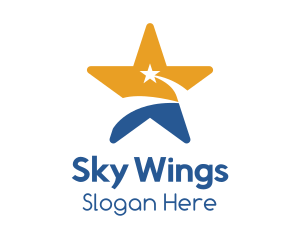 Sky Shooting Star logo design