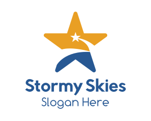 Sky Shooting Star logo design