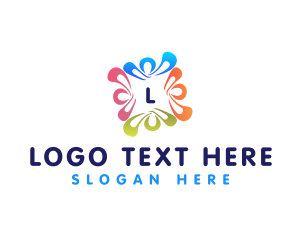 People Community Organization logo design