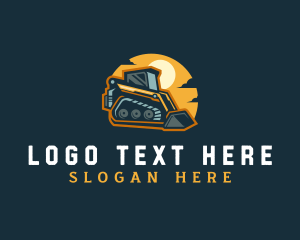 Skidsteer - Construction Builder Excavator logo design