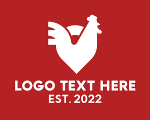 Fast Food - Chicken Restaurant GPS logo design