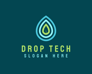 Drop - Water Drop Leaf logo design