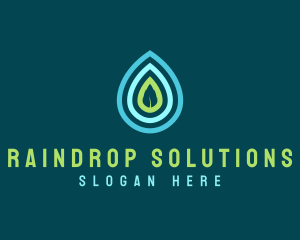 Drop - Water Drop Leaf logo design