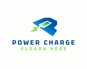 Charging - Powerbank Battery Charging logo design