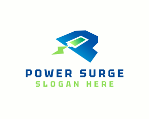 Charge - Powerbank Battery Charging logo design