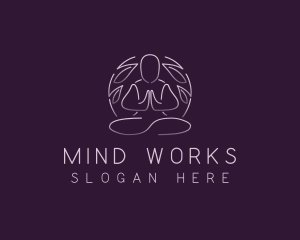 Wellness Yoga Meditation logo design