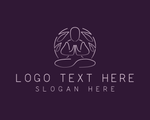 Wellness Yoga Meditation Logo