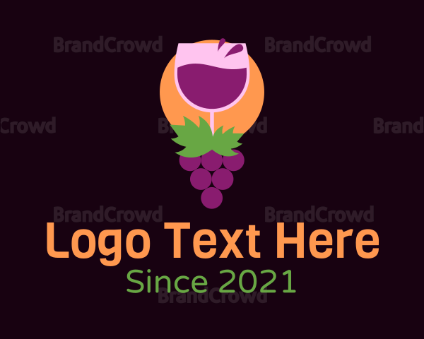 Wine Grape Farm Logo