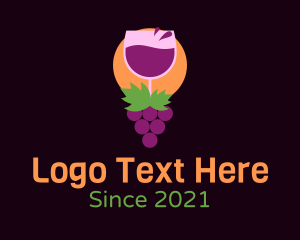 Alcoholic - Wine Grape Farm logo design