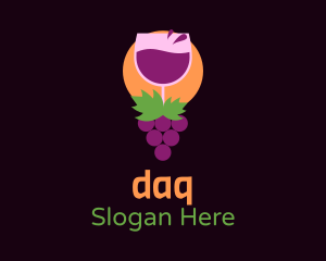 Wine Grape Farm Logo