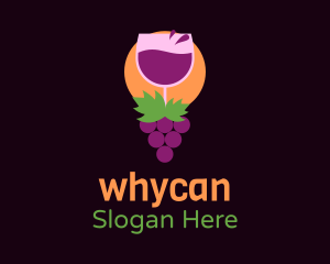 Wine Grape Farm Logo