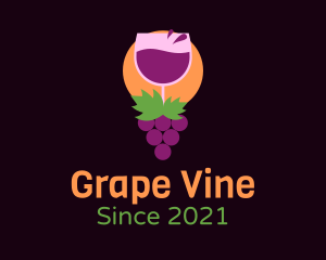 Grapes - Wine Grape Farm logo design