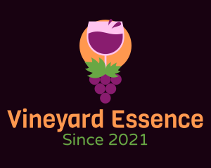 Wine Grape Farm logo design