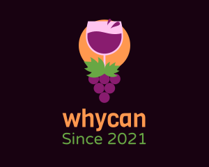 Wine Tasting - Wine Grape Farm logo design
