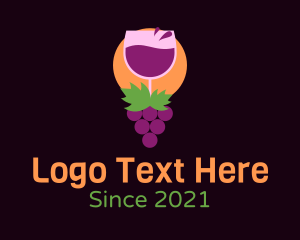 Wine Tasting - Wine Grape Farm logo design