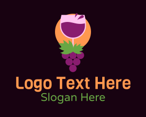 Wine Grape Farm Logo