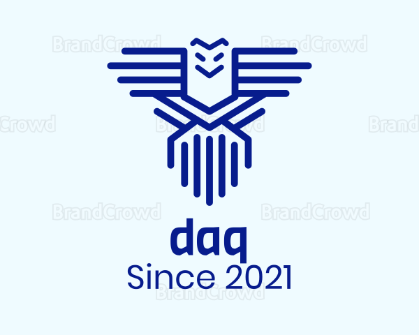 Geometric Wing Bird Logo