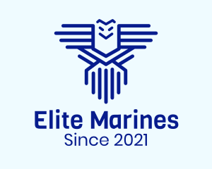 Marines - Geometric Wing Bird logo design