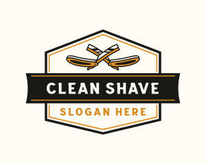 Shave - Razor Blade Barber logo design