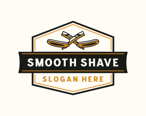 Shave - Razor Blade Barber logo design