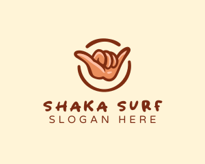 Shaka - Shaka Hand Sign logo design