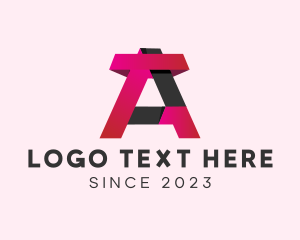 Twitter - 3D Modern Letter A logo design