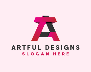 3D Modern Letter A  logo design