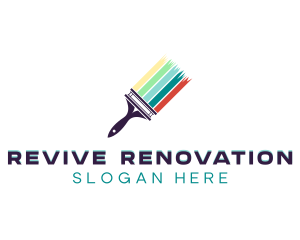 Renovation - Painting Home Renovation logo design