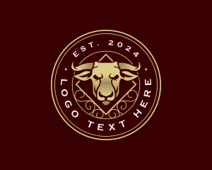 Animal - Bull Cow Ranch logo design