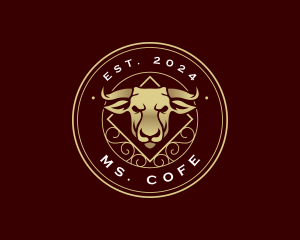 Bull Cow Ranch logo design