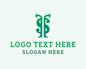 Letter Ts - Dollar Financial Company logo design