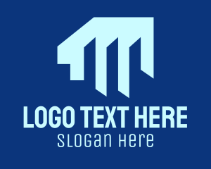 Silicon Alley - Blue City Buildings logo design