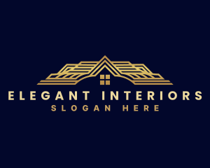 Luxury Home Roofing  logo design