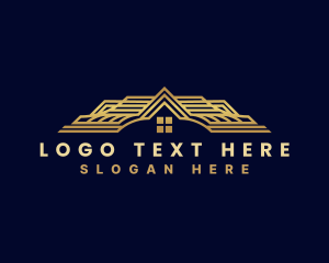 Expensive - Luxury Home Roofing logo design