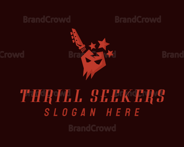 Skull Rockstar Band Logo