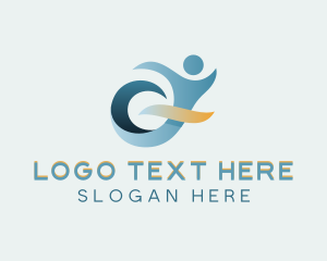 Humanitarian - Wheelchair Disability Support logo design