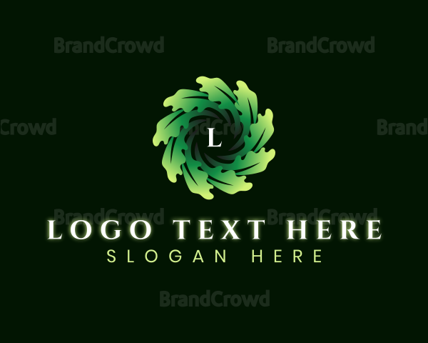 Botanical Natural Leaves Logo