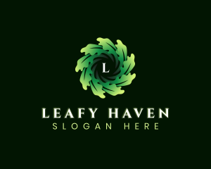 Botanical Oak Leaves logo design