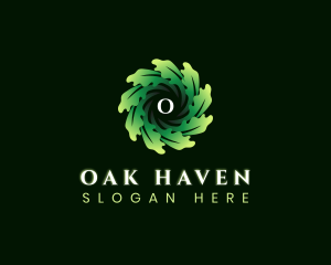 Botanical Oak Leaves logo design