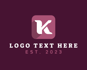 Telco - Web Developer Letter K logo design