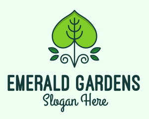 Green Ornamental Gardening logo design