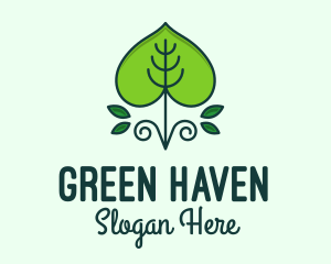 Green Ornamental Gardening logo design