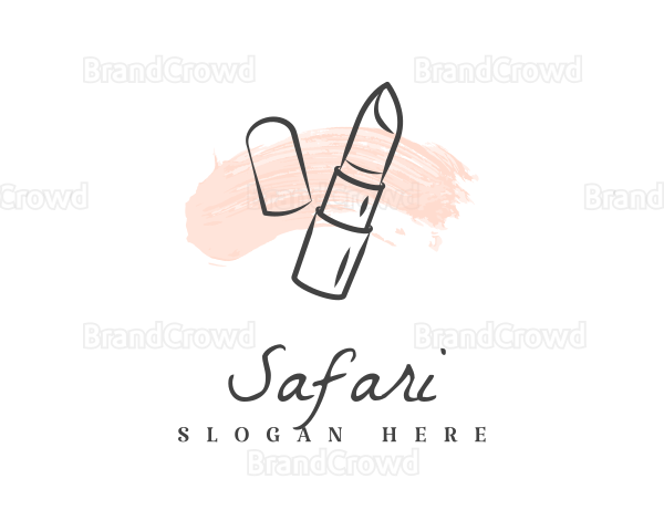 Pastel Lipstick Smudge Logo