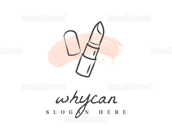 Pastel Lipstick Smudge Logo