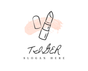 Pastel Lipstick Smudge Logo