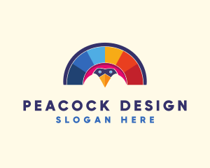Peacock - Peacock Bird Tail logo design