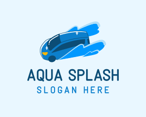 Clean Car Splash logo design