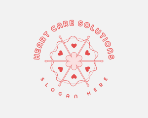 Lovely Knitting Needle logo design